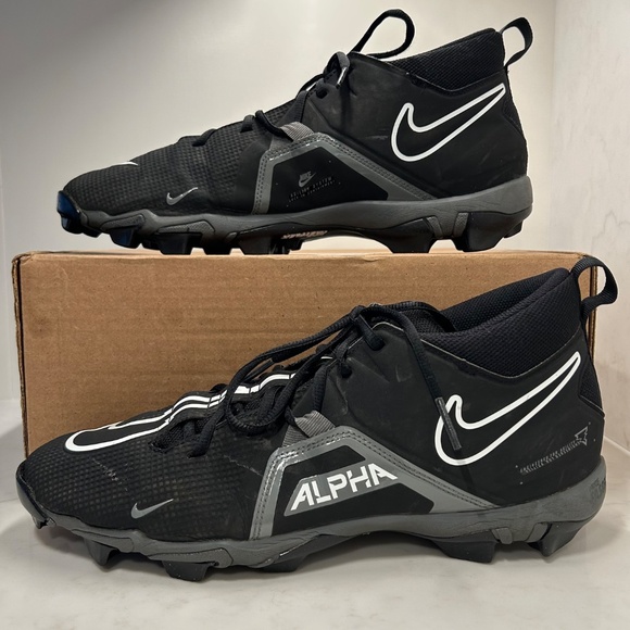 Nike Men's Football Cleats - Size 13 - Alpha Menace 3 Shark - Clean Footbeds! - Picture 4 of 12